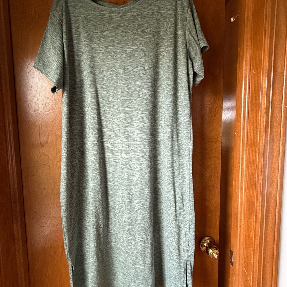 Casual GreenT-Shirt Dress